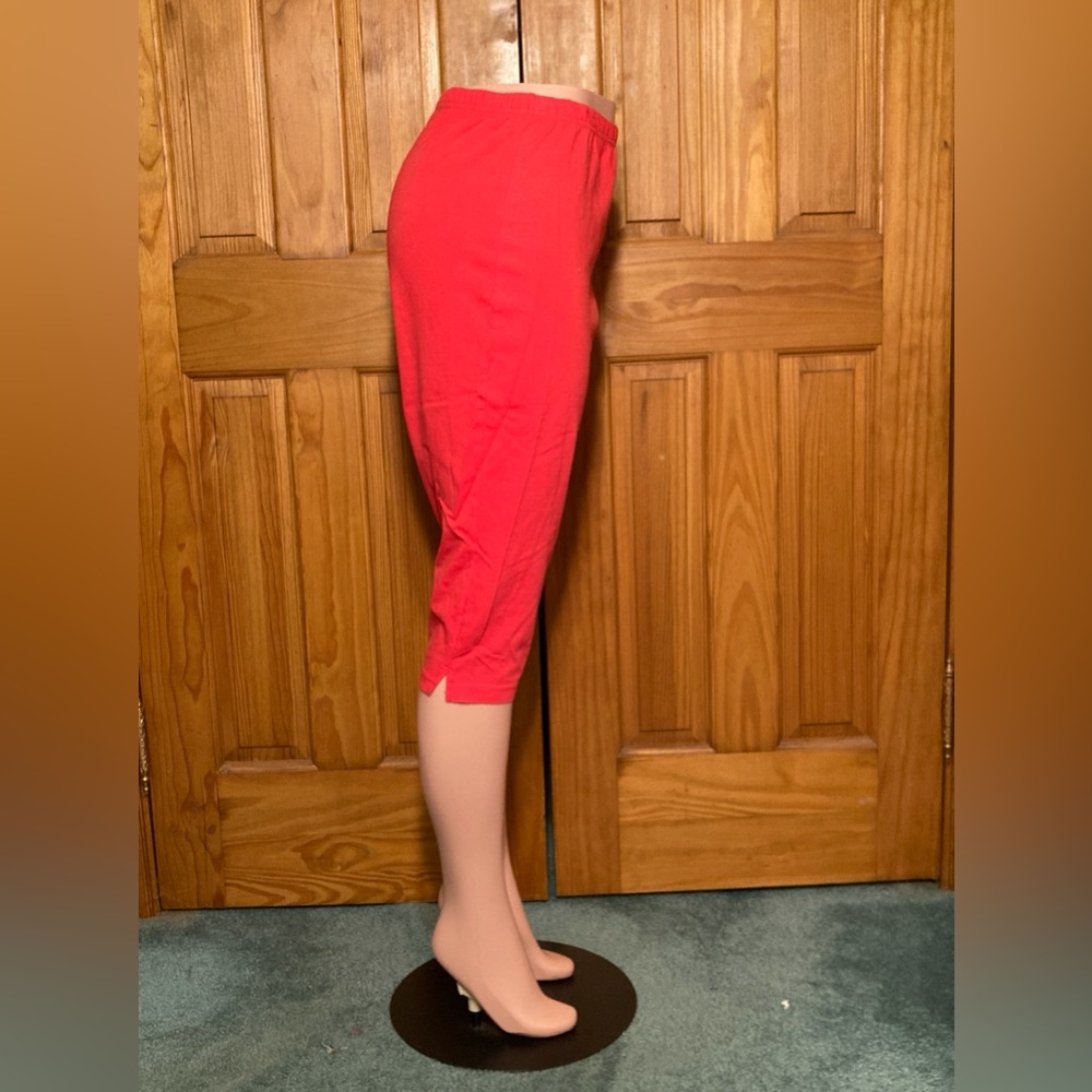 Euc Vintage Basic Editions Side Split Capri Leggi… - image 5